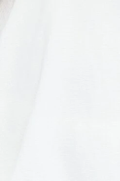 White V-neck Sleeveless Textured Frill Playsuit -You And All Fashion Store cep0057 33a white 6