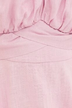 Purple Short Playsuit Puff Sleeve Linen Blend -You And All Fashion Store cep25486 35ab lilac 6