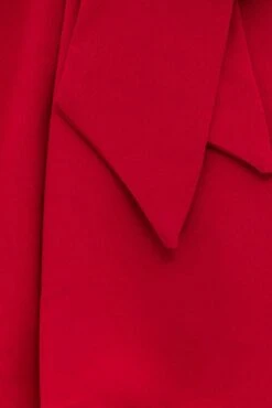 Red Tie Playsuit Short Sleeve Sweetheart Neck -You And All Fashion Store cep31856 35ab wine 6