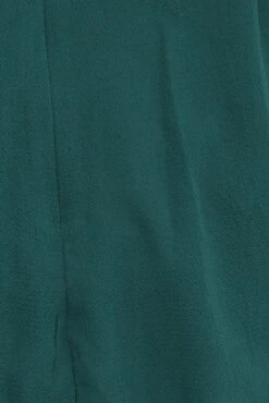 Green Short Playsuit Textured Crepe Long Sleeve Waist 11 Green Short Playsuit Textured Crepe Long Sleeve Waist -You And All Fashion Store cep32038 59ab forest 6