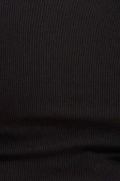 Black Tank Top Curved Hem Crew Neck -You And All Fashion Store cjc1033 42a black 6