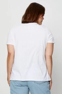 White Graphic T-shirt Crew Neck Short Sleeve -You And All Fashion Store cjc1062 84zb white 5