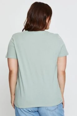 Green Graphic T-shirt Crew Neck Short Sleeve Cotton -You And All Fashion Store cjc1132a 84sb sage 5