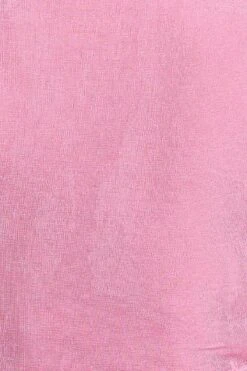 H Pink Ruched Shirt Short Sleeve Slinky Jersey -You And All Fashion Store cjc1164 42ab h pink 6 1