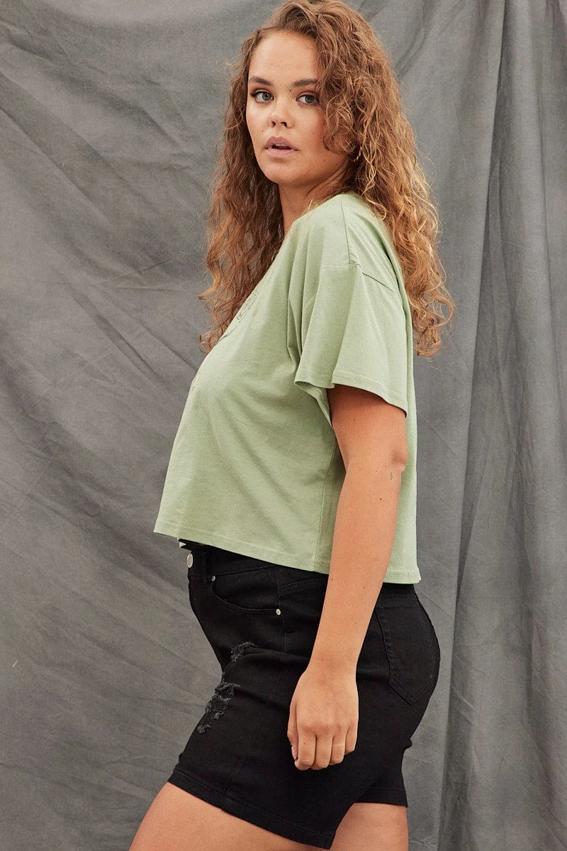 Green Graphic T-shirt Short Sleeve Arizona Western 4 Green Graphic T-shirt Short Sleeve Arizona Western - Image 4