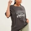 Grey Graphic T-shirt Short Sleeve