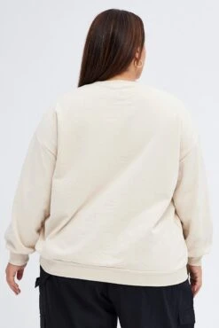 Beige New York Embroidered Sweater -You And All Fashion Store cjc1746b 84j stone 5