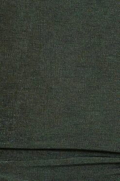 Green Long Sleeve Rib Jersey Top -You And All Fashion Store cjc1800 35ab green 6 1