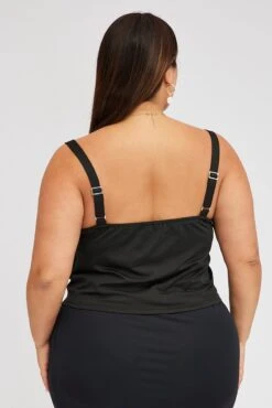 Black Cowl Neck Top -You And All Fashion Store cjc1829 81j black 5