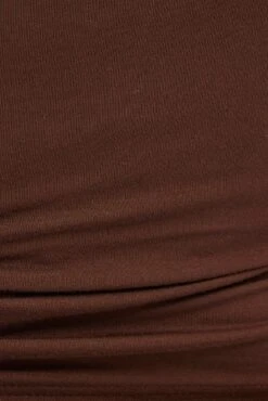 Brown Ruched Singlet Crop Top 11 Brown Ruched Singlet Crop Top -You And All Fashion Store cjc1865 84jb chocolate 6