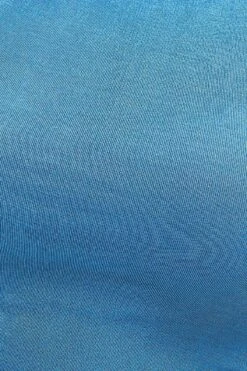 Mid Blue Crop T-shirt Crew Neck Short Sleeve Slinky Jersey -You And All Fashion Store cjc1971 38ab mid blue 6 1