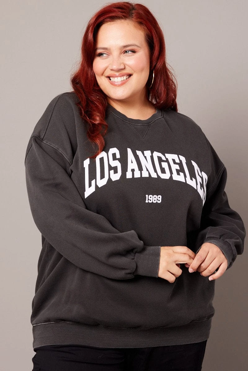 Black Oversized Sweater Long Sleeve Crew Neck 1 Black Oversized Sweater Long Sleeve Crew Neck