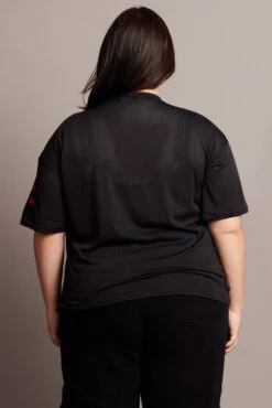 Black Graphic T-shirt Short Sleeve V-Neck 10 Black Graphic T-shirt Short Sleeve V-Neck -You And All Fashion Store cjc2195 84jb black 5