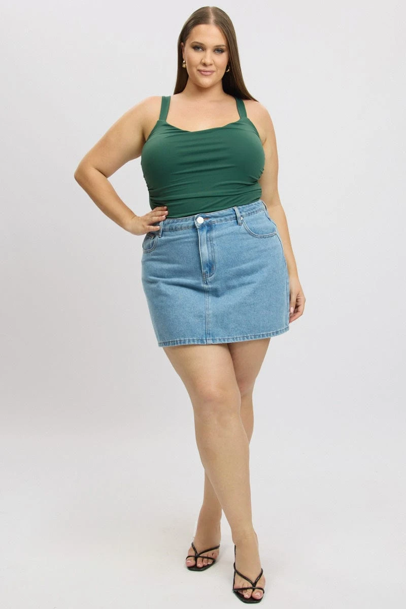 Green Bodysuit Supersoft 2 Green Bodysuit Supersoft - Image 2