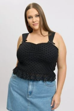 Black Lace Top Sleeveless