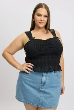 Black Lace Top Sleeveless 8 Black Lace Top Sleeveless -You And All Fashion Store cjc2281 84j black 3