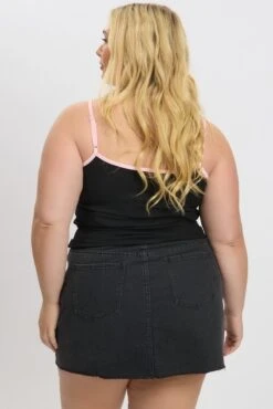 Black Graphic Singlet Top -You And All Fashion Store cjc2302a 84jb black 5