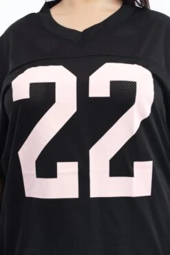 Black Graphic T-shirt Short Sleeve Crew Neck -You And All Fashion Store cjc2413 84jb black 6