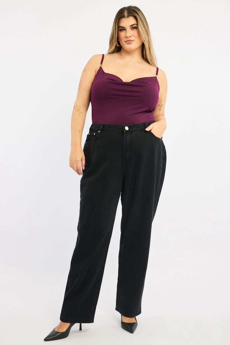 Red Cowl Neck Bodysuit 3 Red Cowl Neck Bodysuit - Image 3