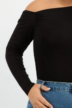 Black One Shoulder Top Long Sleeve 9 Black One Shoulder Top Long Sleeve -You And All Fashion Store cjc2514 118j black 5