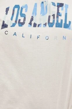 White Graphic T-shirt Los Angeles Camo Cotton Crop -You And All Fashion Store cjc25390bq 84a white 6