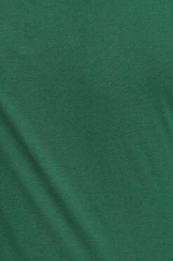 Green Cotton T-shirt Round Neck Puff Sleeve -You And All Fashion Store cjc31086 47ab forest 6