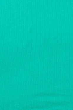 Green Drawstring T-shirt Lettuce Edge Short Sleeve Rib -You And All Fashion Store cjc31278 35ab gren 6 1