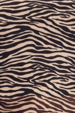 Animal Print Drawstring T-shirt Short Sleeve Mesh -You And All Fashion Store cjc31415 34ab animal prt 6