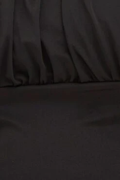 Black Sleeveless Gather Bust Detail Singlet Top -You And All Fashion Store cjc31482 35ab black 6 1