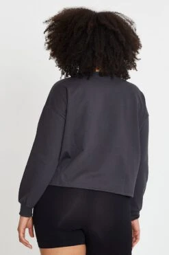 Grey Sleeve Sweatshirt New York City Crew Neck Long -You And All Fashion Store cjc31502 84a charcoal 5 1