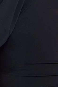 Black Front Bodysuit Puff Sleeve Jersey Ruched -You And All Fashion Store cjd31289 42ab black 6 1