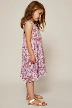 Boho Print Mini Skater Dress Kids -You And All Fashion Store ckd0275 33b boho prt 4