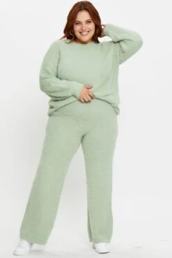 Green Mint Fluffy Pants -You And All Fashion Store clg14136x 80 mint 5