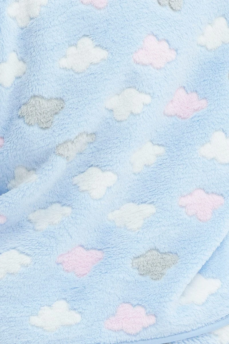Blue Print Fluffy Pj Cloud Print Cosy Pyjama Set 6 Blue Print Fluffy Pj Cloud Print Cosy Pyjama Set - Image 6
