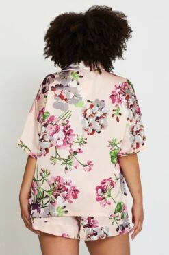 Floral Pyjama Satin 2 Piece Set -You And All Fashion Store cnw1131 81zb floral prt 5