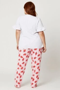 Print Graphic Strawberry Pj Long Leg Pyjama Set -You And All Fashion Store cnw14403 80b print 4