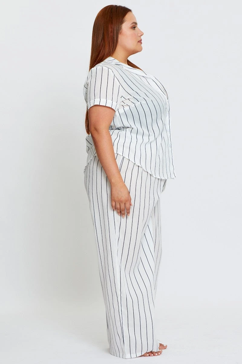 Stripe Pyjama 2 Piece Pj Set 4 Stripe Pyjama 2 Piece Pj Set - Image 4