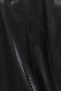 Black Stripe Pyjama Set Satin Jacquard Stripe Piping Pj -You And All Fashion Store cnw2047b 84zb stripe 6