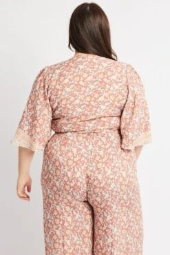 Multi Boho Tie Front Border Print Bolero Top 10 Multi Boho Tie Front Border Print Bolero Top -You And All Fashion Store coj1035hx 34a boho 5