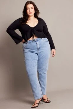 Black Supersoft Bolero Tie Top Jacket