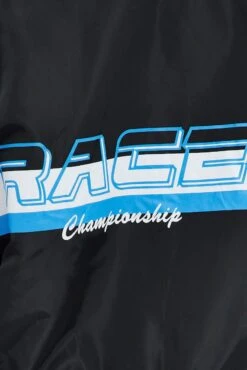 Black Motocross Jacket Bomber Padded Logo -You And All Fashion Store coj1408 59ab black 6