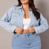 Denim Cropped Jacket