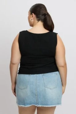 Black Tie Up Vest -You And All Fashion Store coj1975 47ab black 5