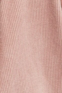 Pink Crop Jacket Corduroy Button Front -You And All Fashion Store coj25712 33ab blush 6