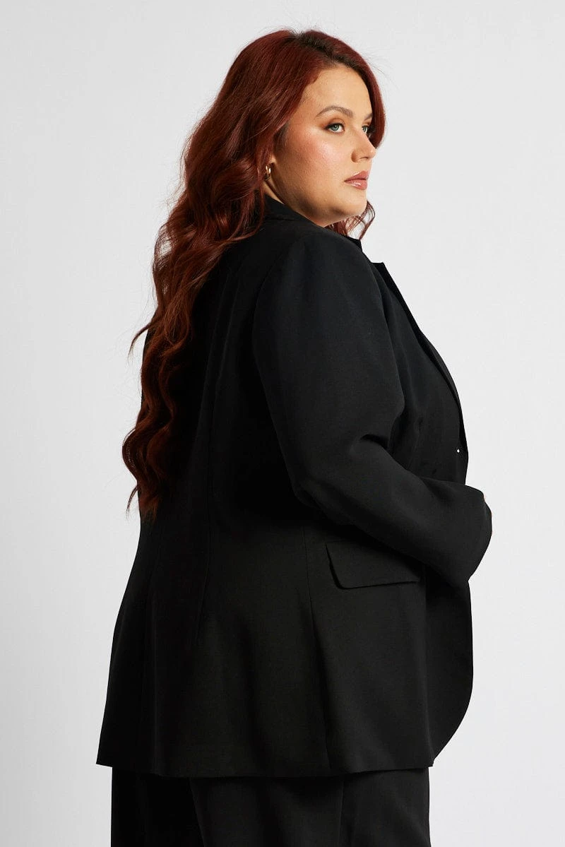 Black Fitted Jacket 4 Black Fitted Jacket - Image 4