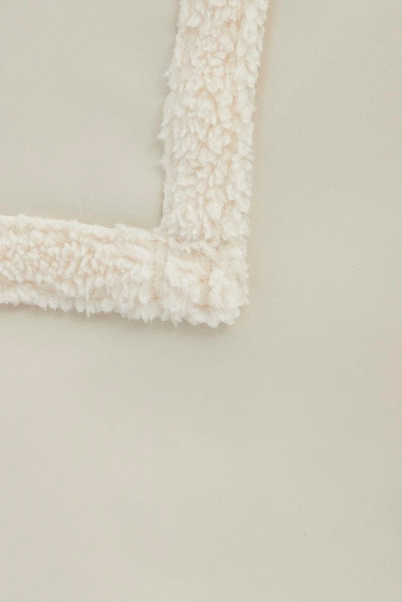 Camel Long Coat Shearling Lined Pu 6 Camel Long Coat Shearling Lined Pu - Image 6