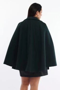 Green Cape Coat Double Breasted 8 Green Cape Coat Double Breasted -You And All Fashion Store coj32472 127ab forest 4