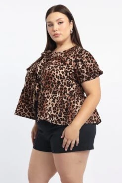 Brown Animal Print Leopard Bow Jacket 7 Brown Animal Print Leopard Bow Jacket -You And All Fashion Store coj32625 122ab animal pri 3