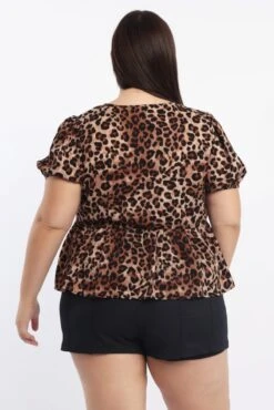 Brown Animal Print Leopard Bow Jacket 8 Brown Animal Print Leopard Bow Jacket -You And All Fashion Store coj32625 122ab animal pri 4