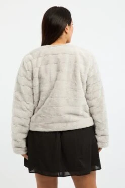 Grey Faux Fur Jacket 12 Grey Faux Fur Jacket -You And All Fashion Store coj5700 10a grey 6